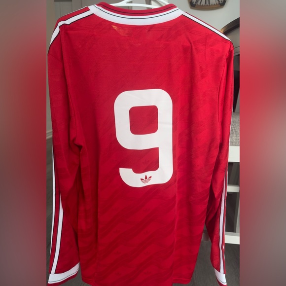 New Manchester United adidas 1990 retro home jersey long sleeve . - Picture 2 of 2